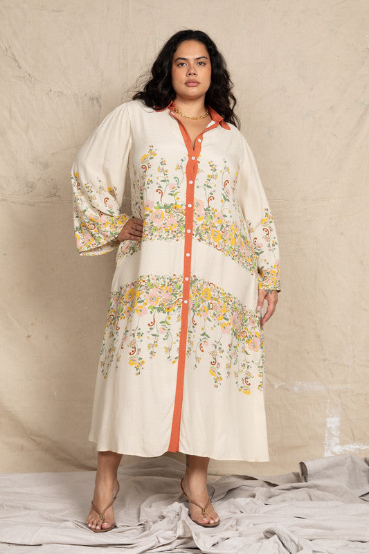 Laurus Flared Dress Cream