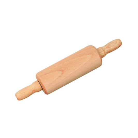 Gluckskafer Wooden Rolling Pin with Steel Axle 20 cm