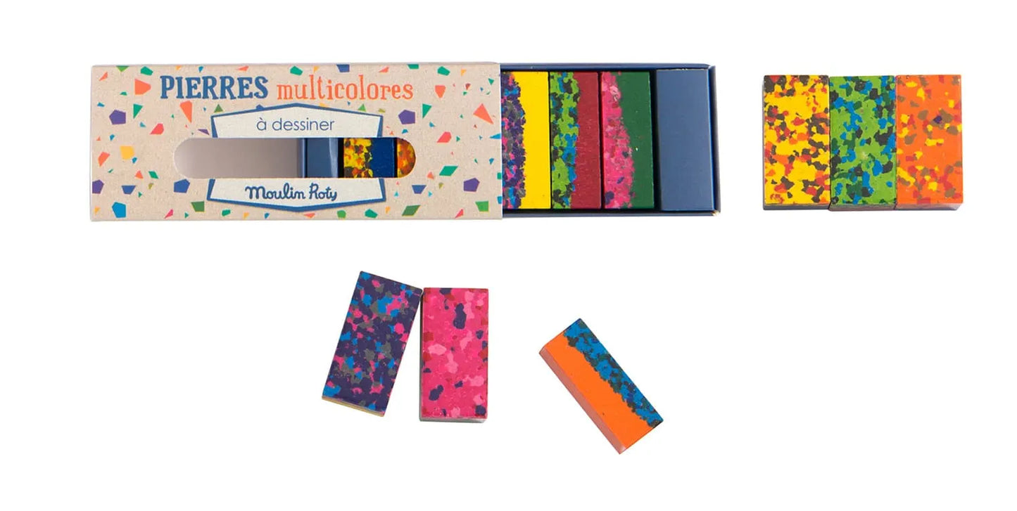 Les Petites Merveilles Multi-colour Wax Blocks x6