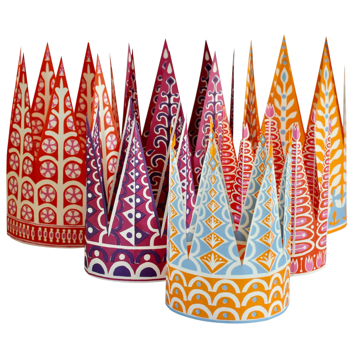 Six Paper Crowns