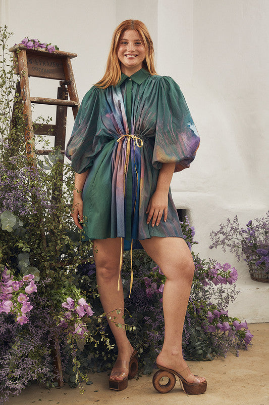 Tapestry Mini Dress Bayberry