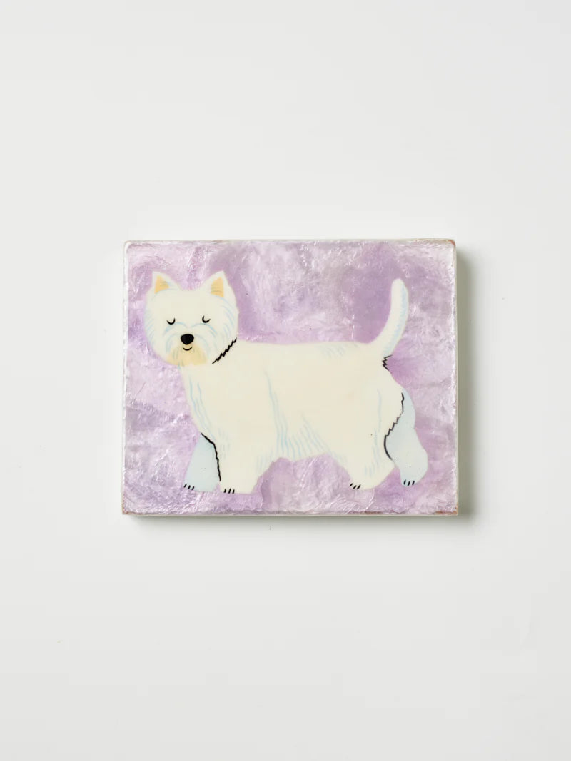 Jones Co Pup Westie Wall Art Tile