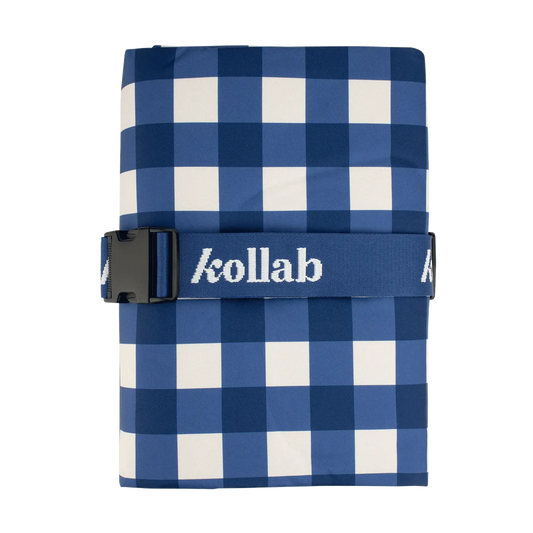 Picnic Mat Blue Check