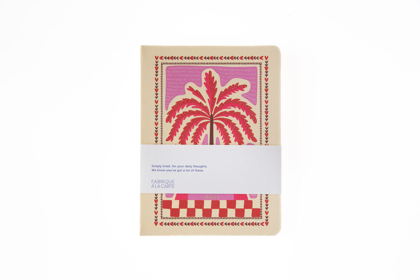 A5 Notebook ~ Palm Tree Pink