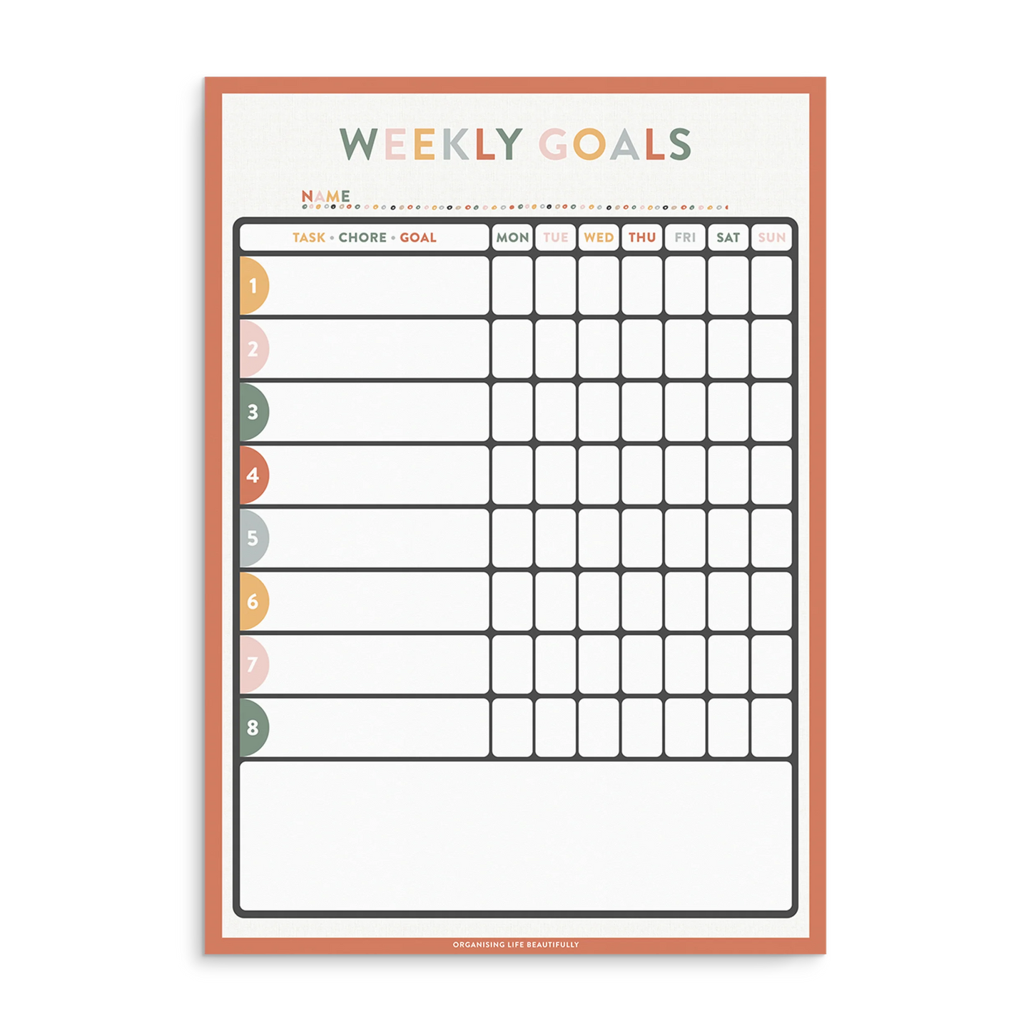 Kids Magnet Reward / Chore chart A4
