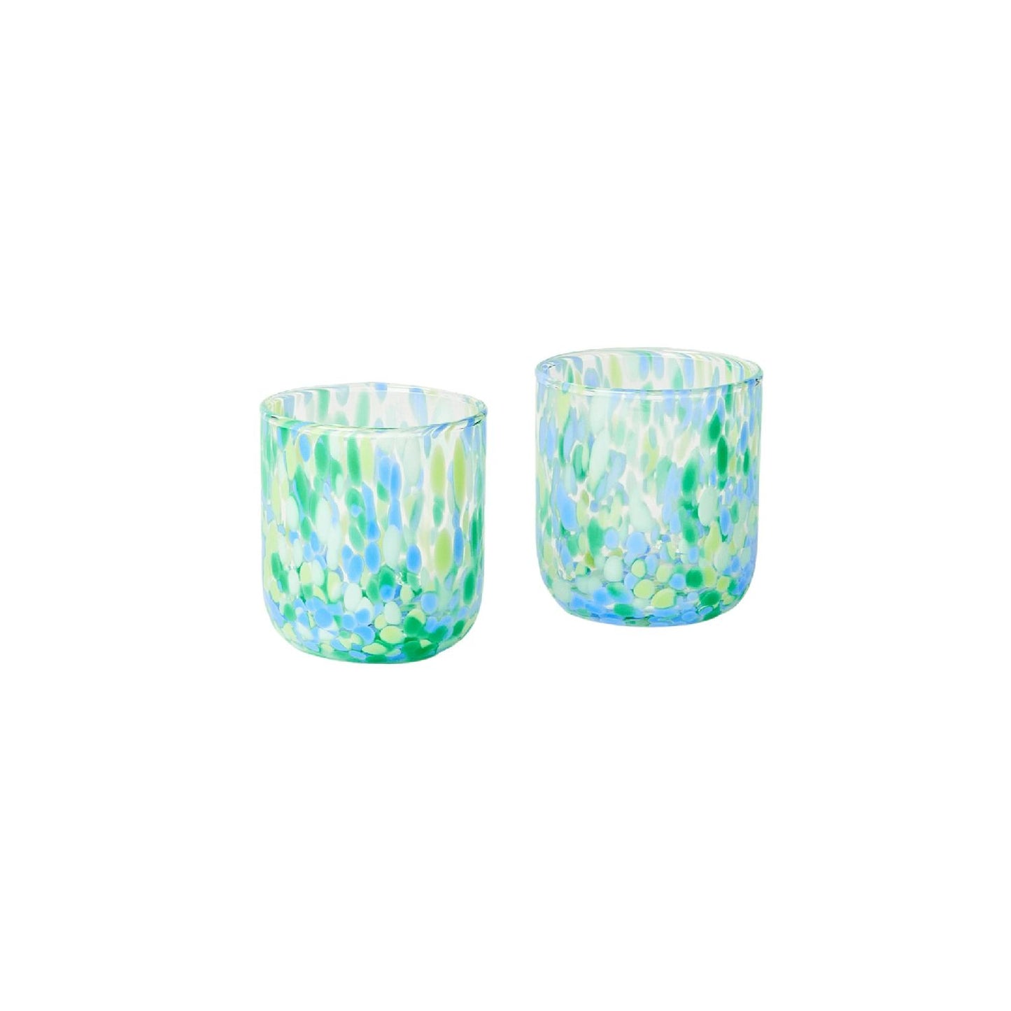 Glass Tumbler Dots Set