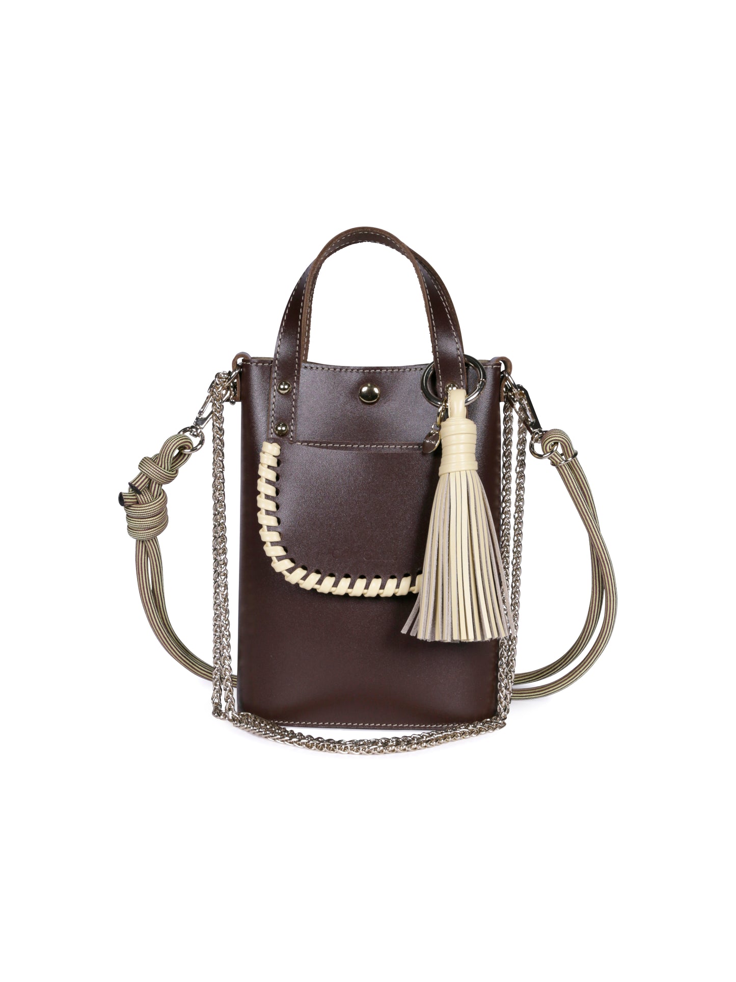 Ame Leather Bag ~ Choco Vanilla