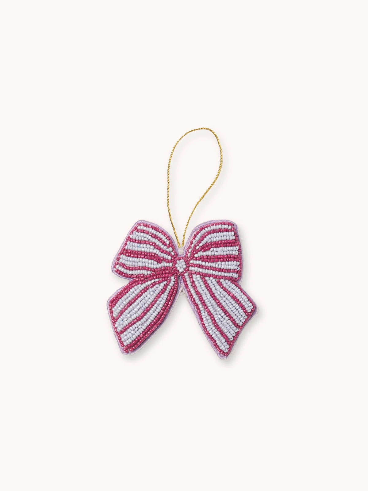 Bow Beaded Christmas Decoration