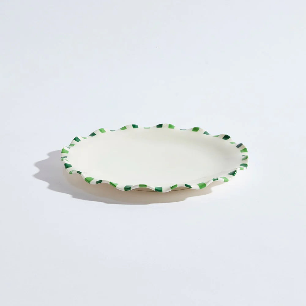 Cabana Dinner Plate ~ Green