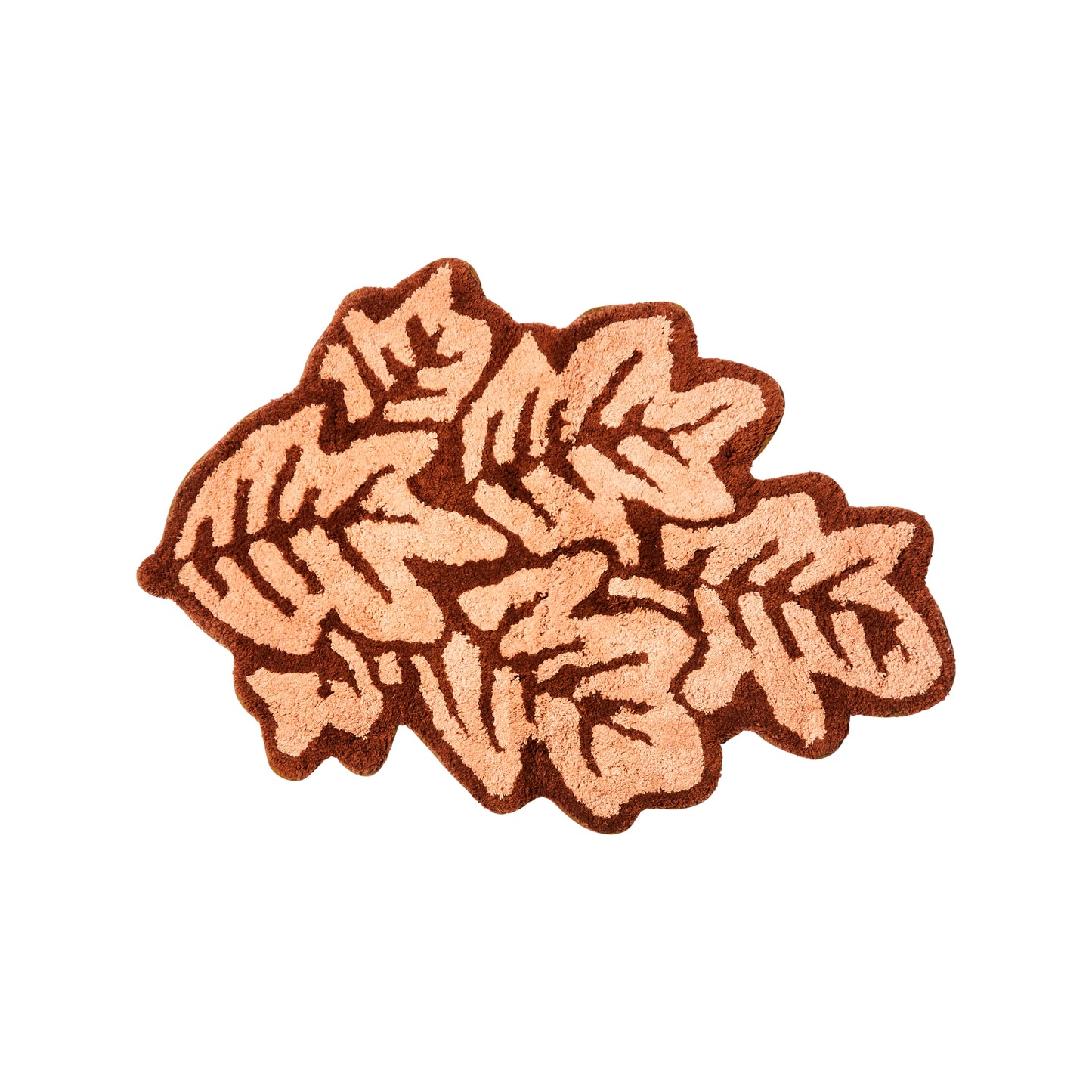 Leaf Cocoa Bath Mat