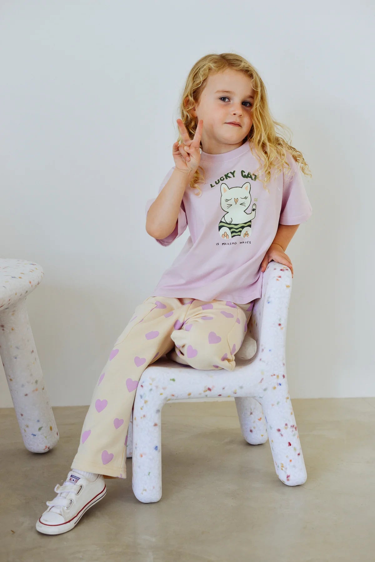 Holiday Pants ~ Purple Hearts