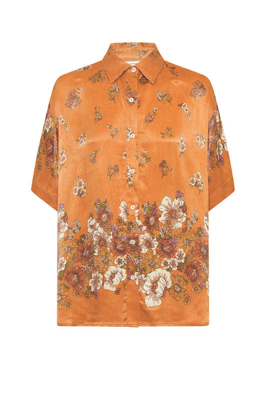 Freesia Floral Shirt Marigold