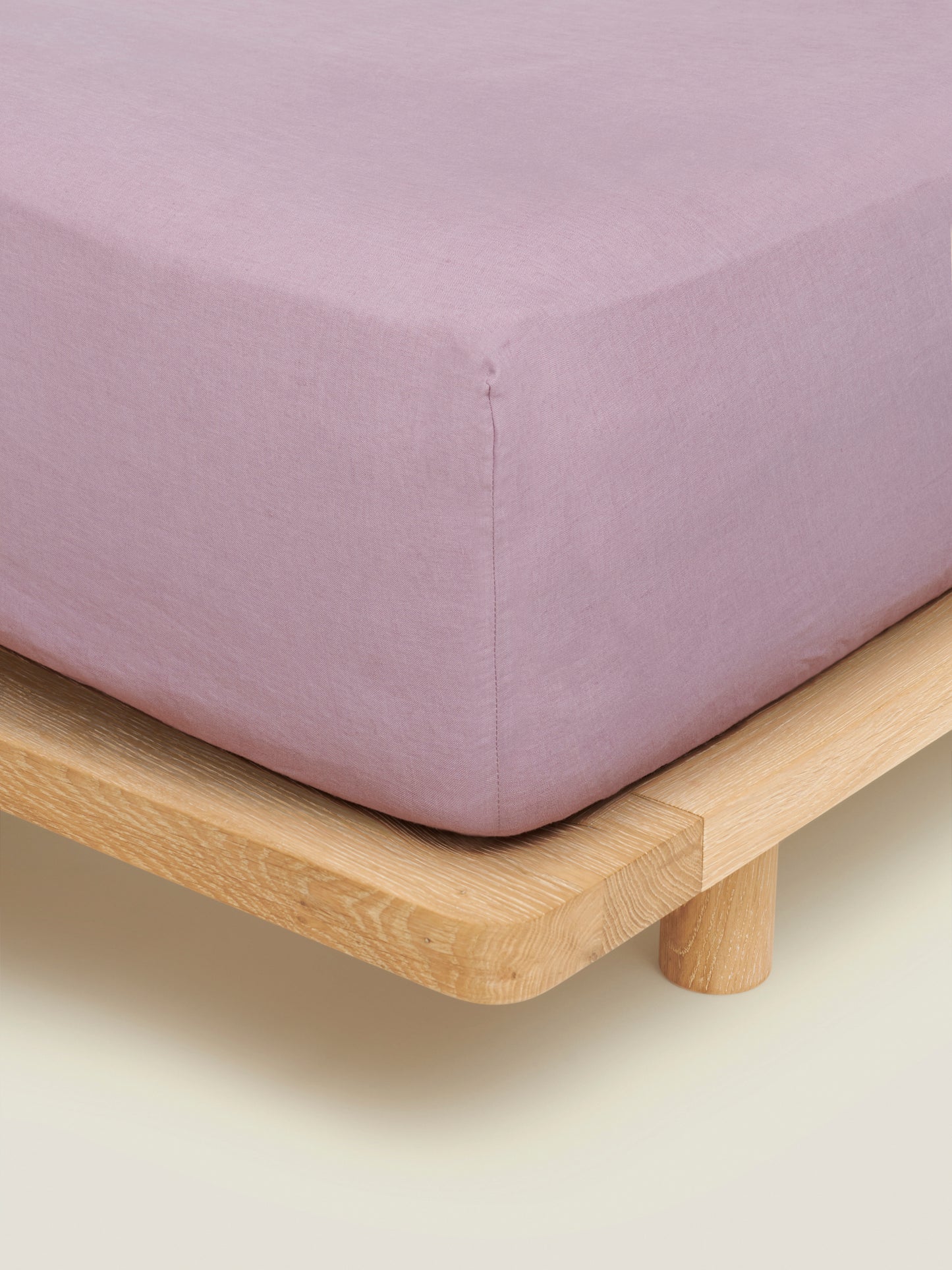 100% Linen Fitted Sheet ~ Violet