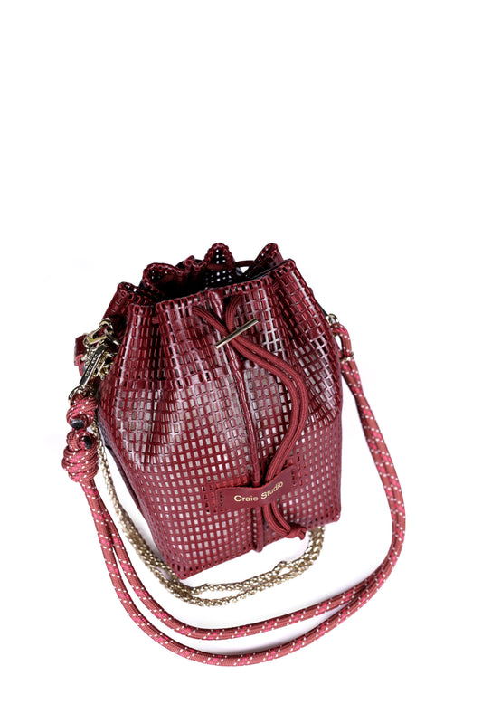 Bibi Leather Bag ~ Cherry