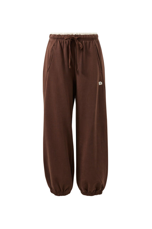 Bowie Barrel Leg Trackpant ~ Chocolate