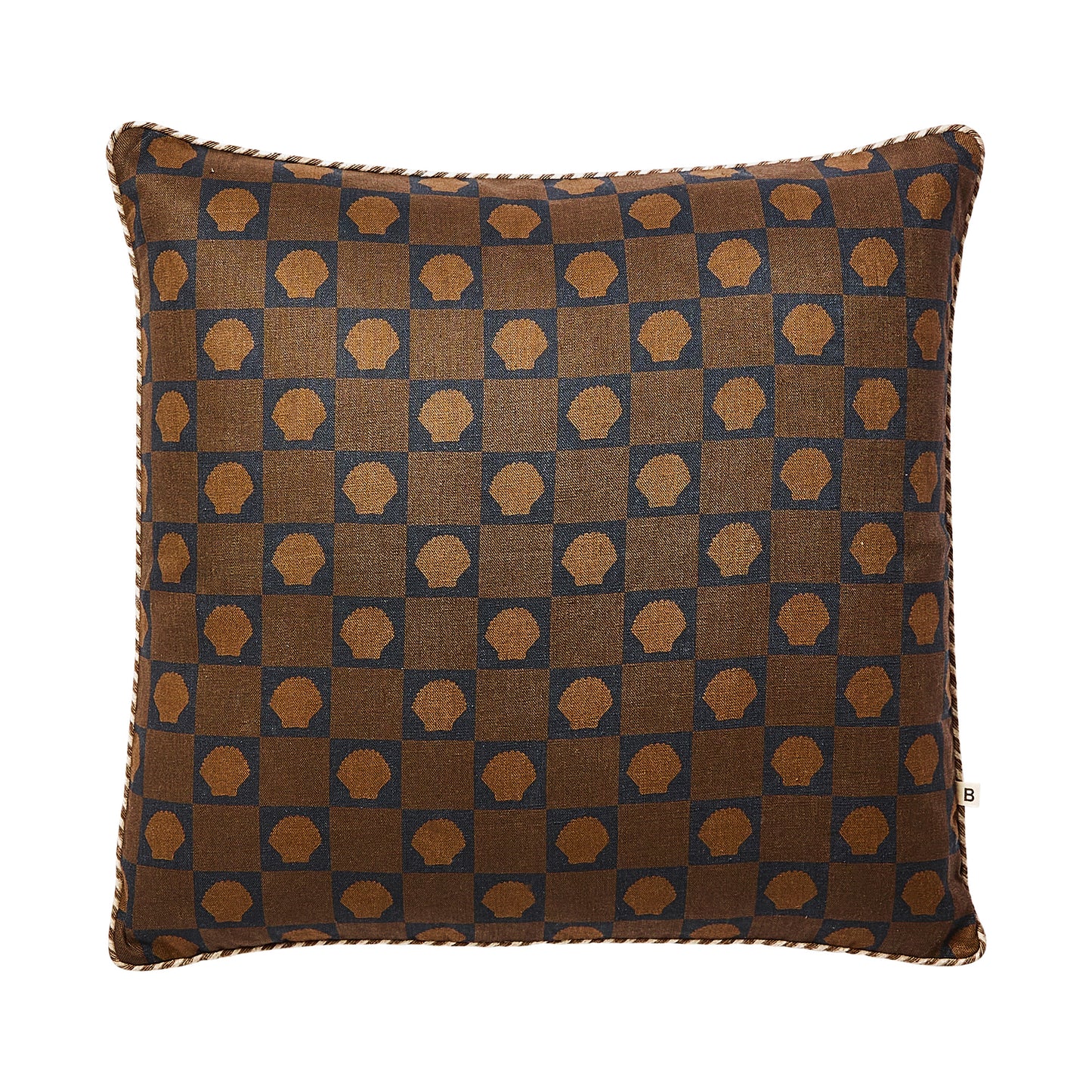 Shell Check Cocoa 50cm Cushion