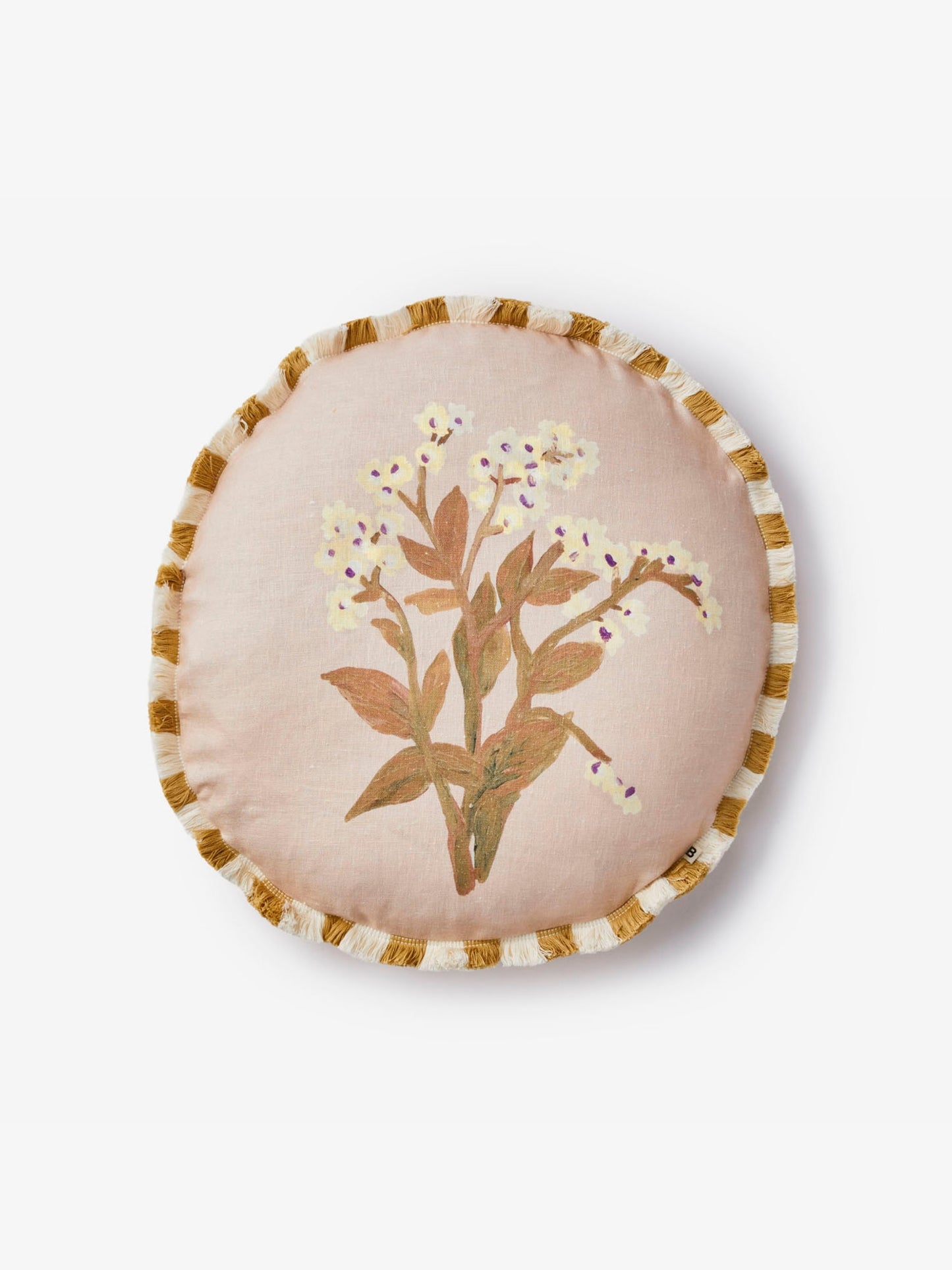 Forget Me Not Caramel 50cm Round Cushion