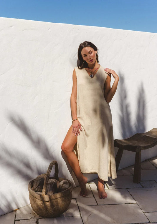Paloma Maxi Dress ~ Natural