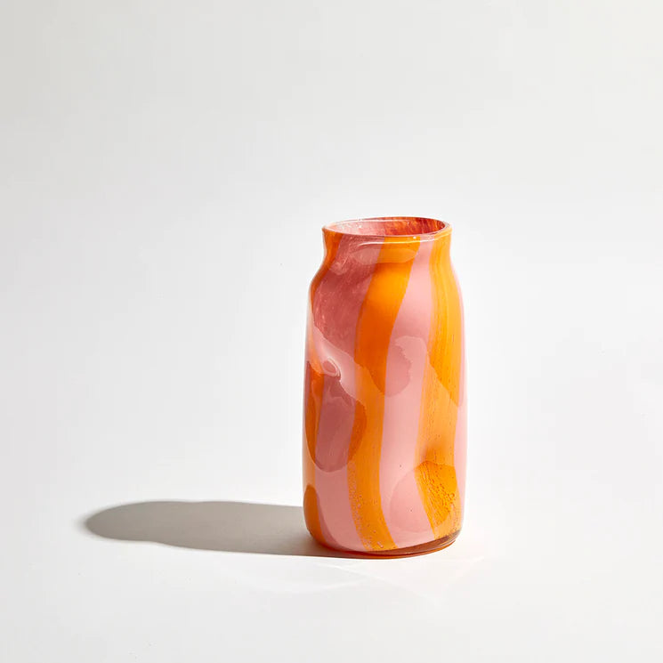 Candy Cylinder Vase Pink/Mango