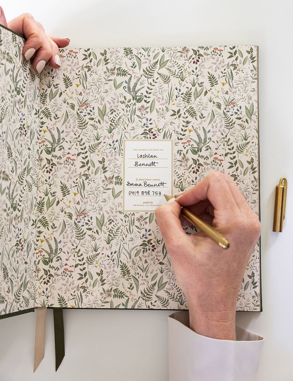 Heirloom Childhood Memory Journal ~ Basil