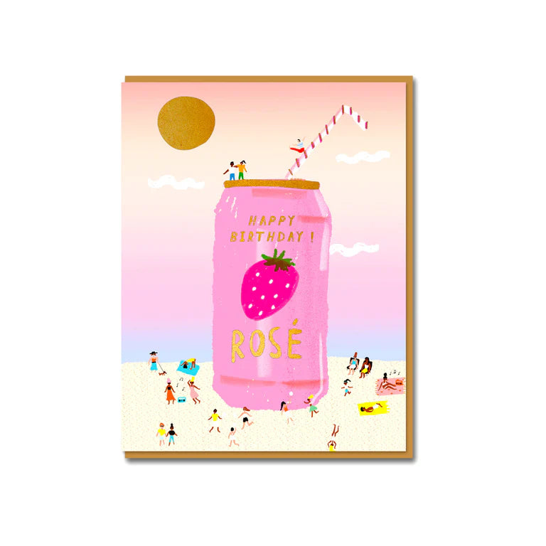 Rose` on the Beach Card