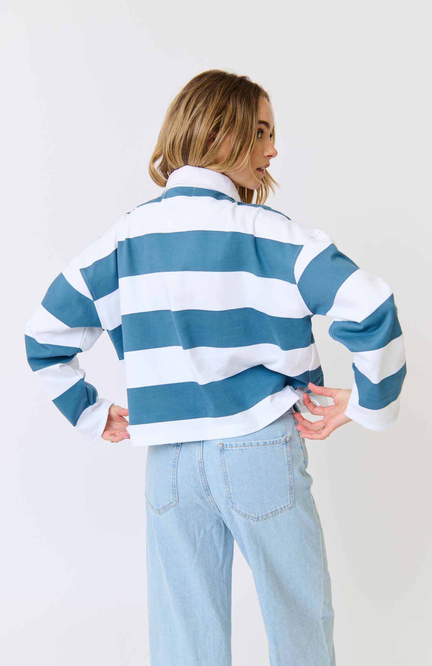 Lily Rugby Shirt - Pacific Stripe