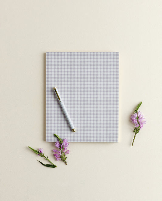 Notebook Grande Lilac Gingham