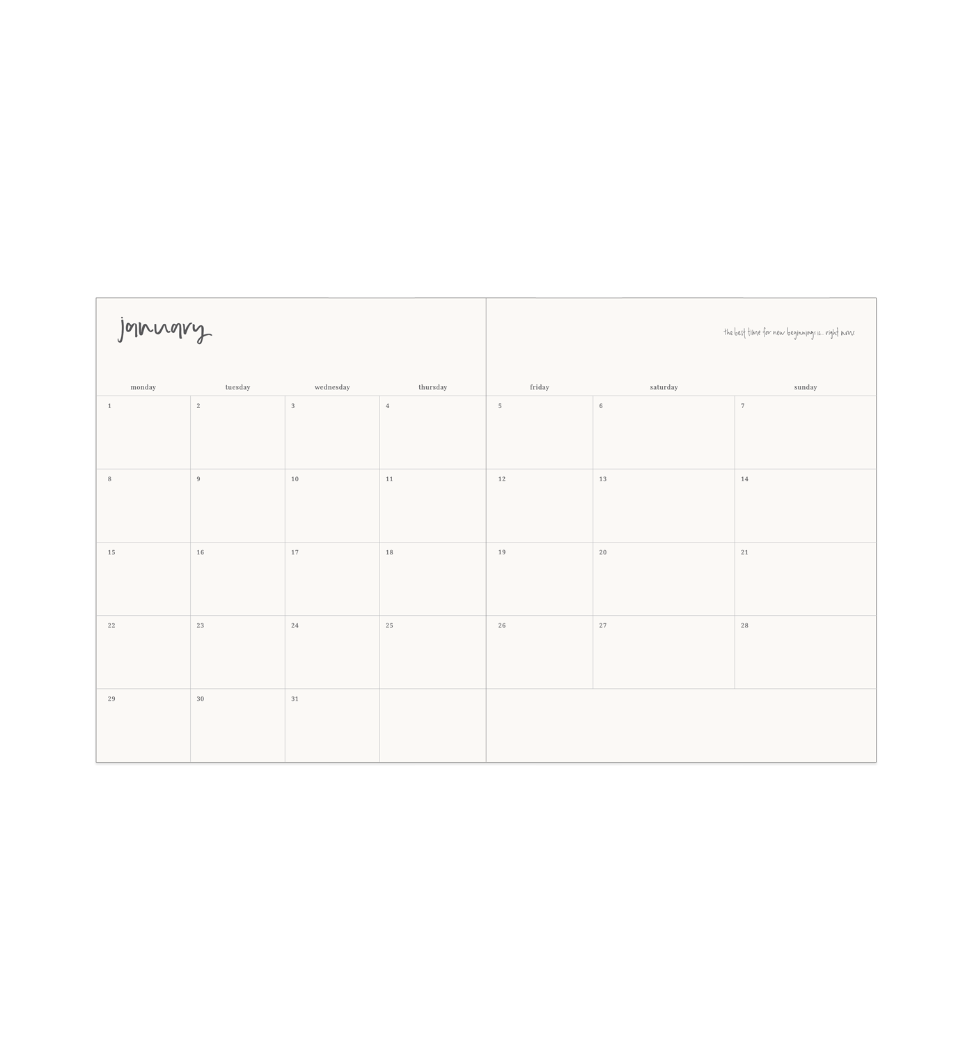 2024 Signature Horizontal Weekly Planner Limoncello