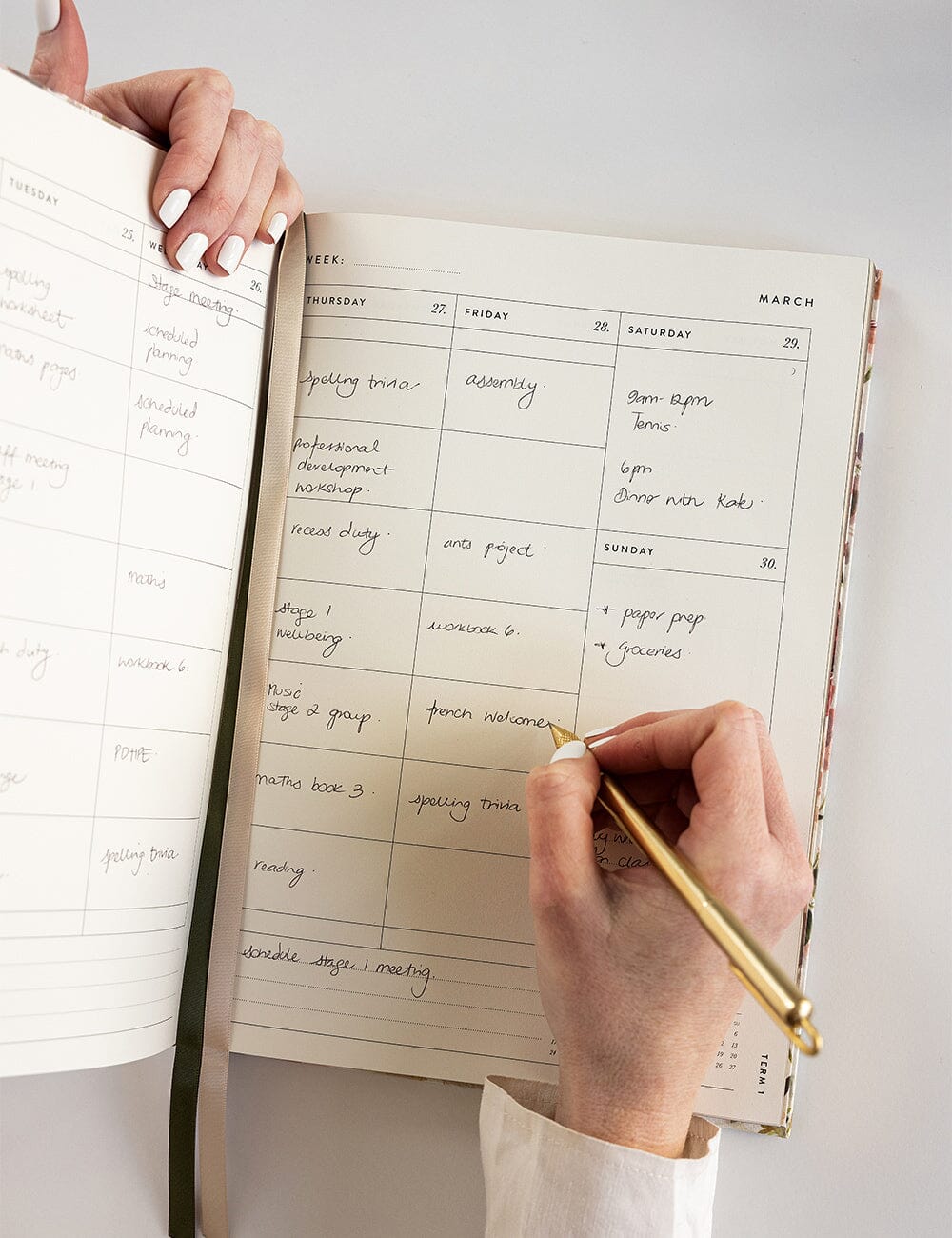 2025 Teachers Planner - Peony