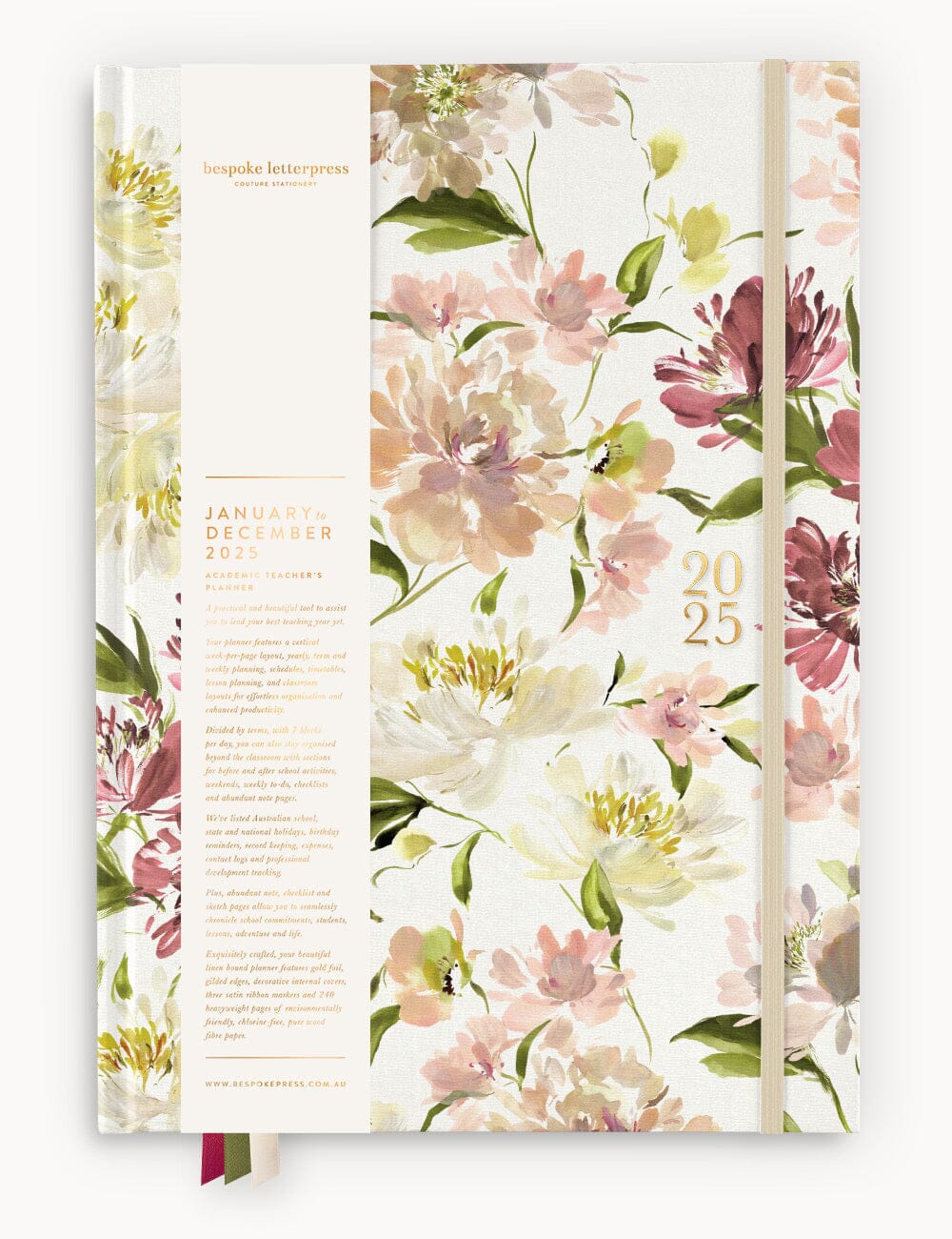 2025 Teachers Planner - Peony