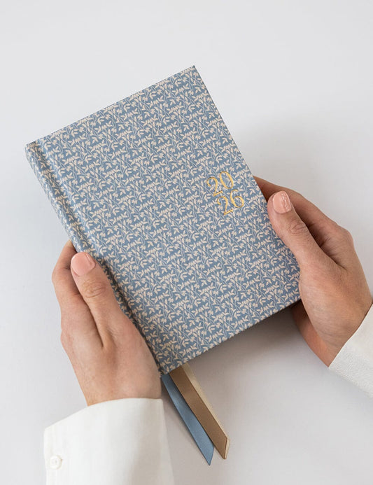 2026 Day to Page Linen Planner ~ Frost Bramble
