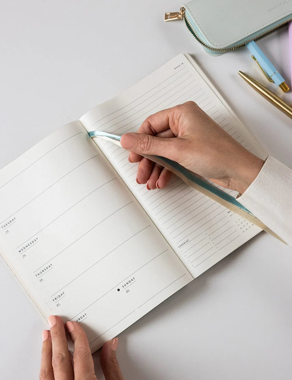 2026 Weekly Planner Notebook ~ Ivory Garden