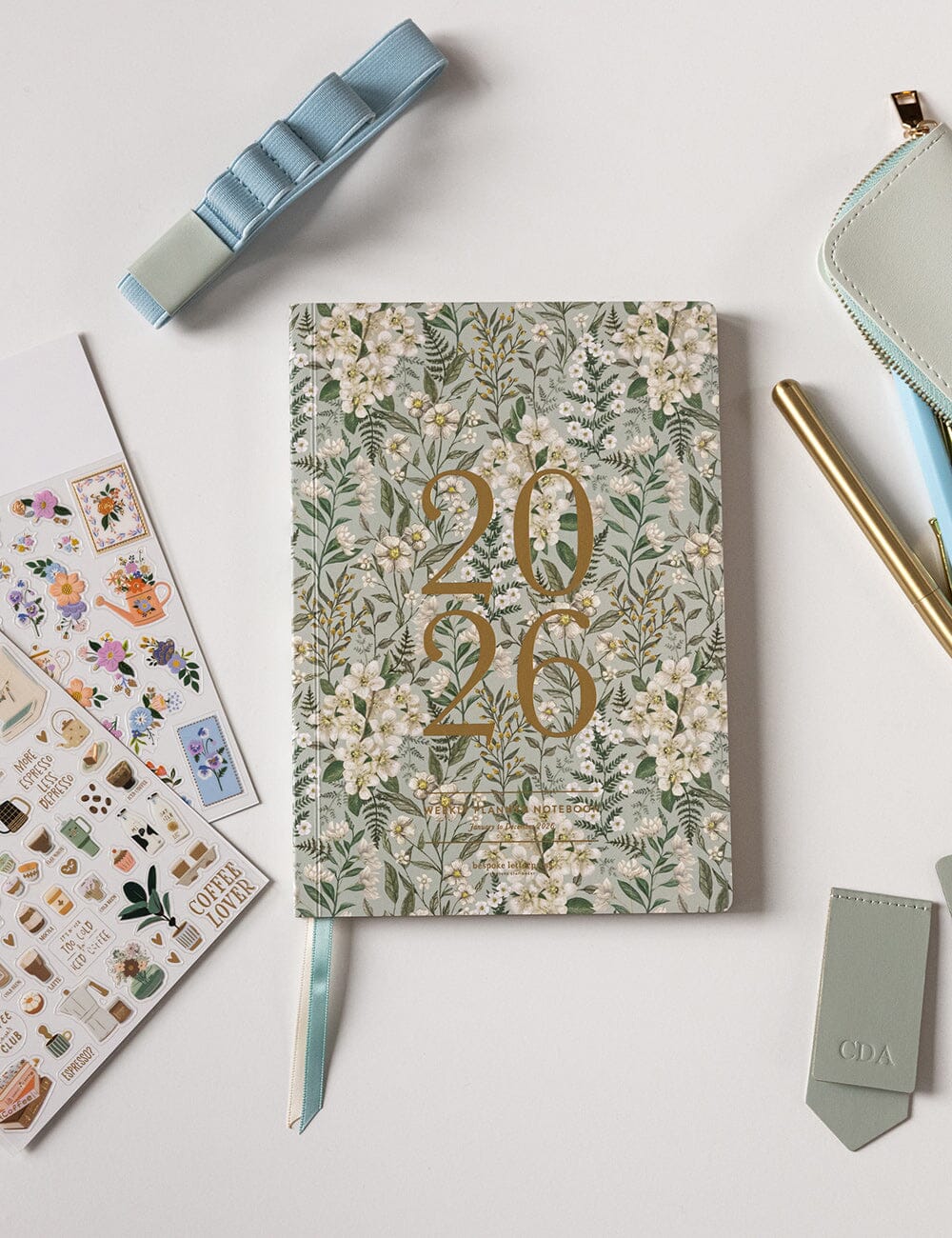 2026 Weekly Planner Notebook ~ Ivory Garden