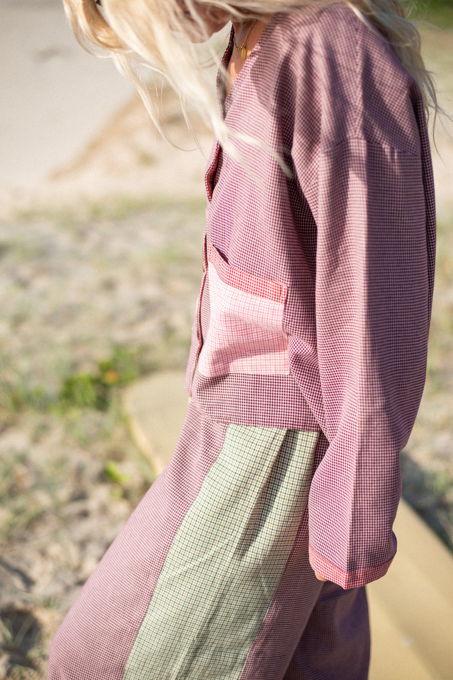 Patchwork Pant ~ Houndstooth Combo