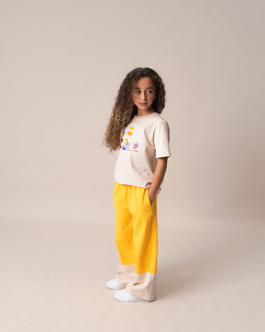 Wide Leg Pants Yellow