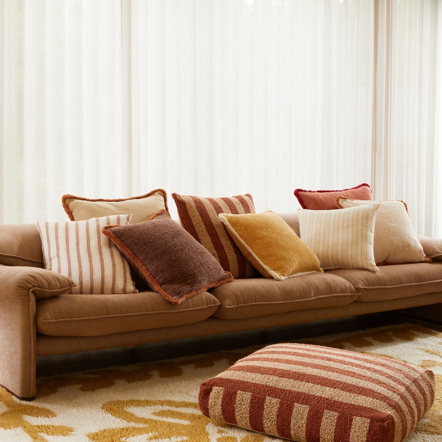 Grain Cream 50cm Cushion