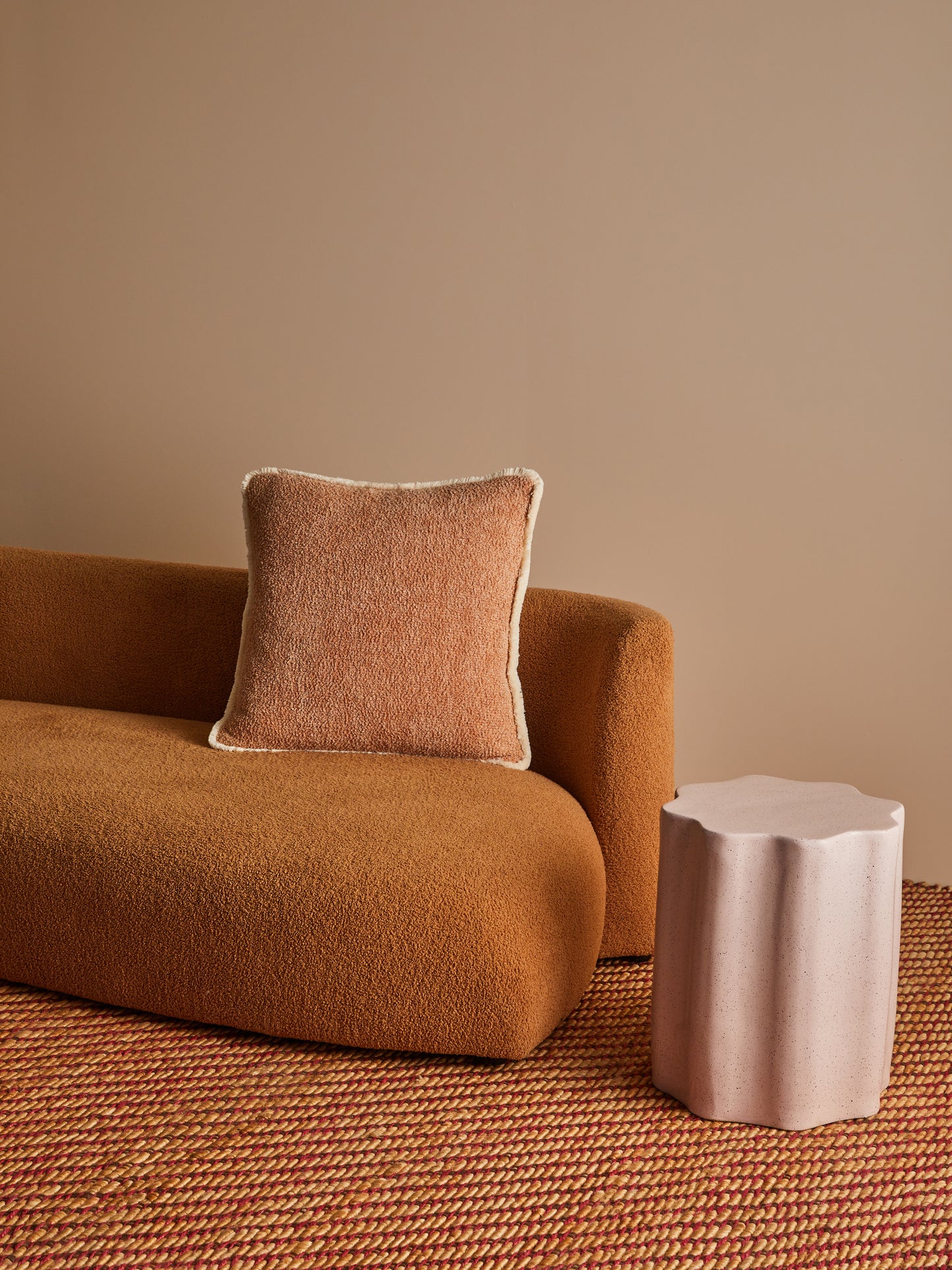 Grain Buff 60cm Cotton Cushion