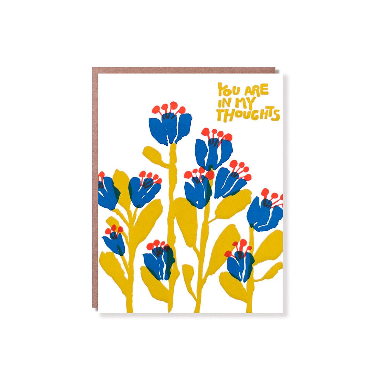 In My Thoughts Flowers Card