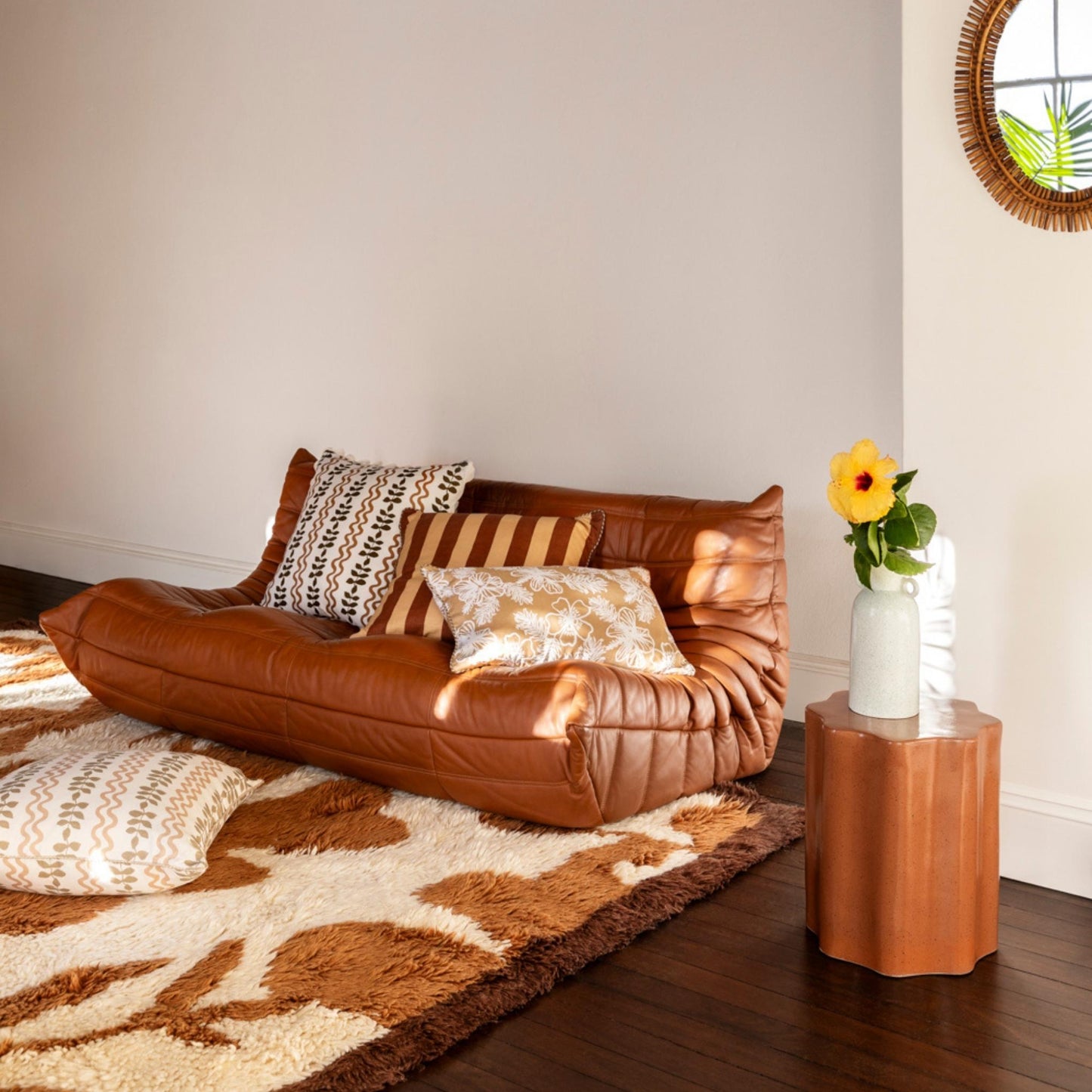 Bold Stripe Cocoa 60cm Cushion