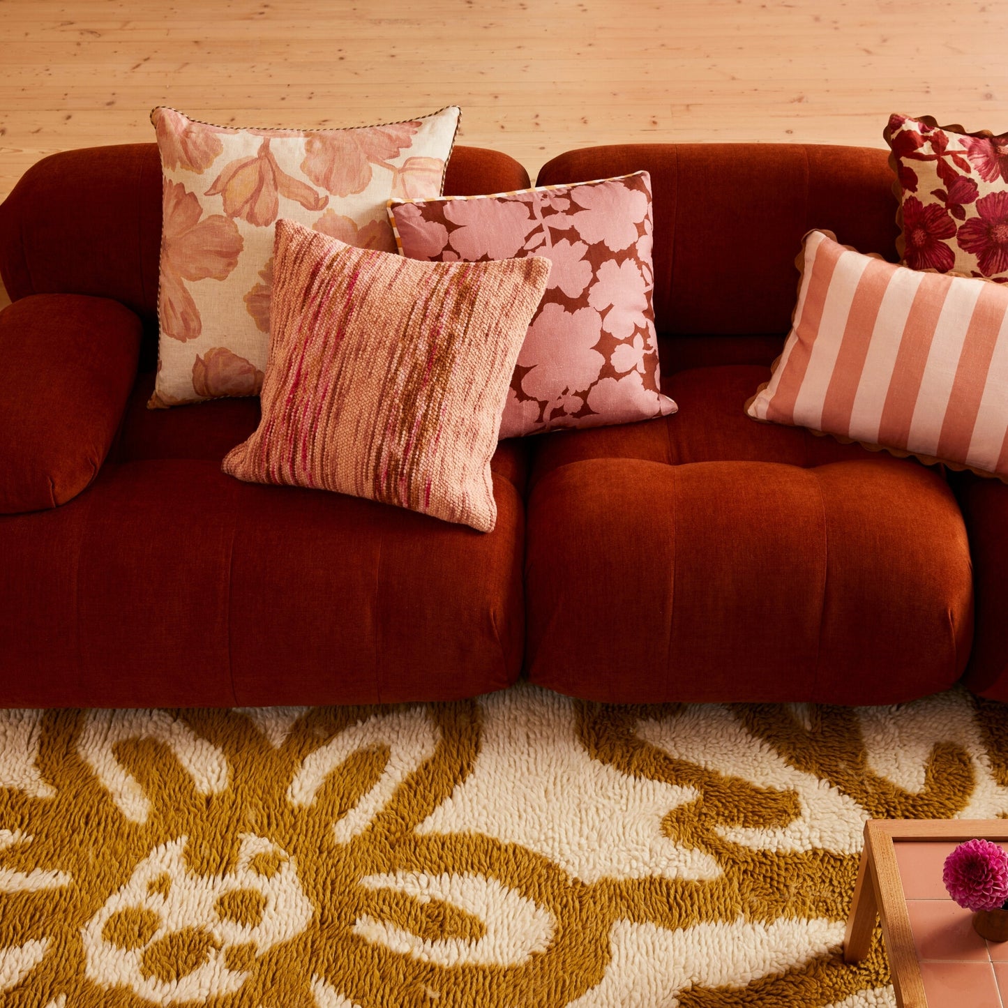 Tulip Pale Pink 60cm Cushion