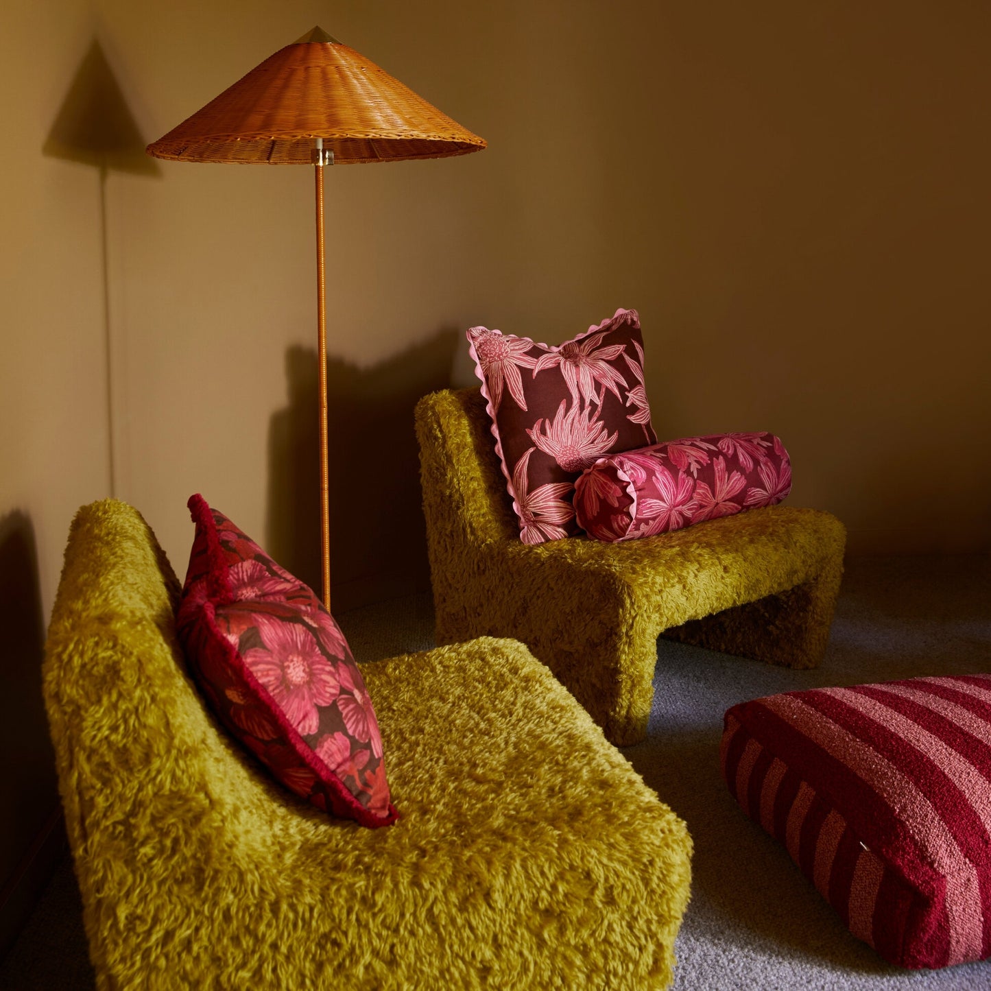 Fiore Burgundy 60cm Cushion