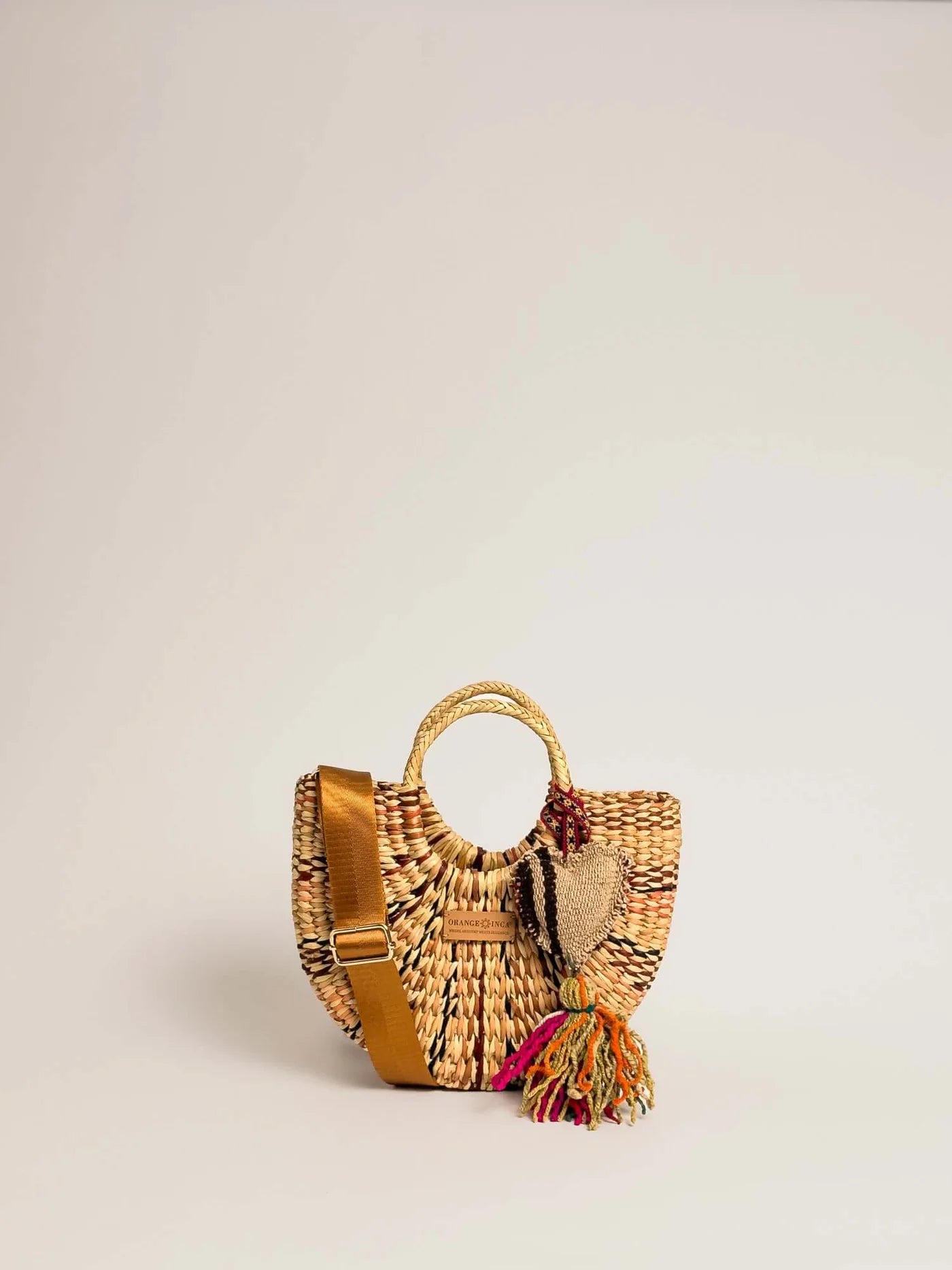 The Fiesta Crossbody - Marbled Browns and Natural