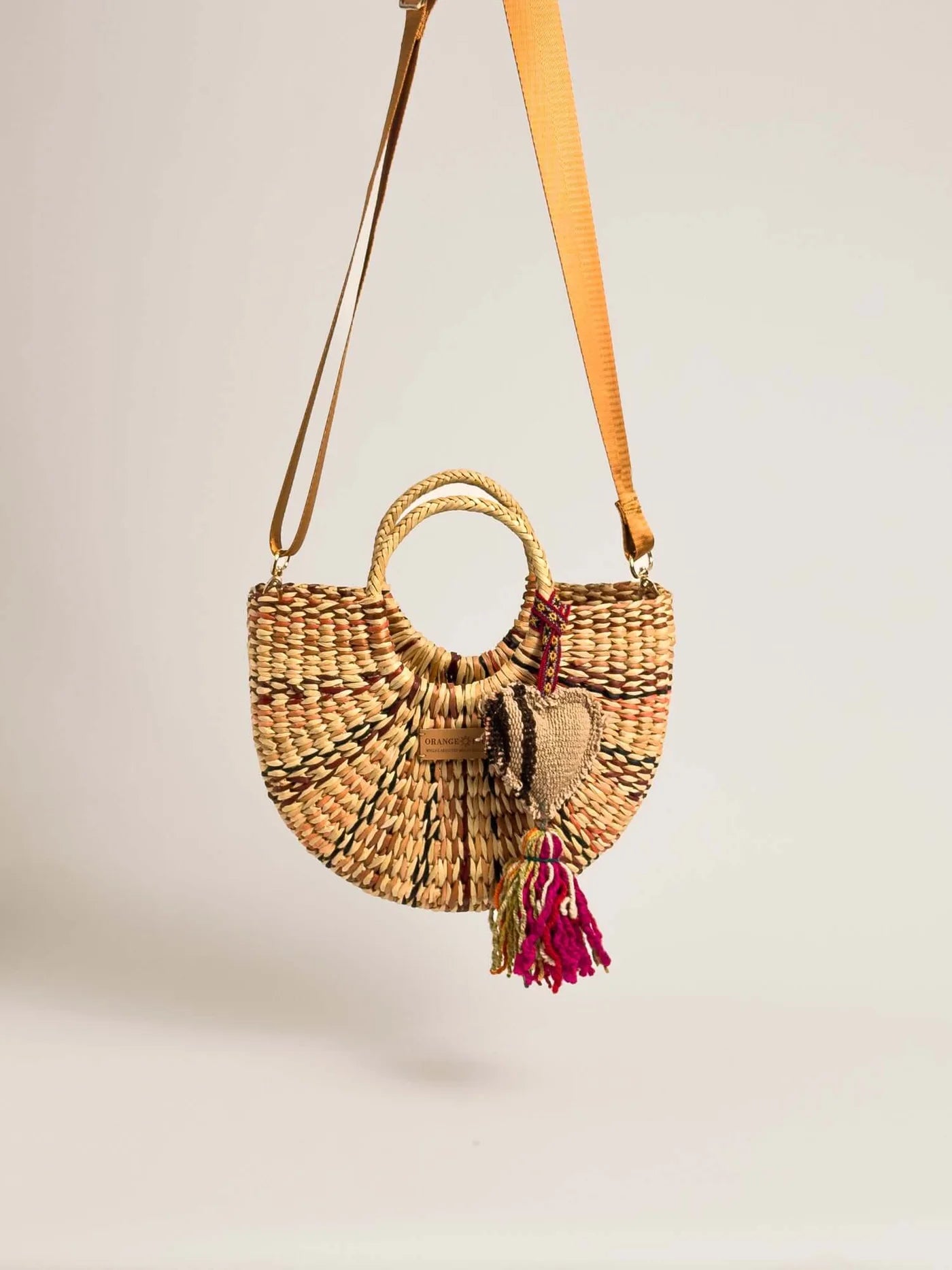 The Fiesta Crossbody - Marbled Browns and Natural
