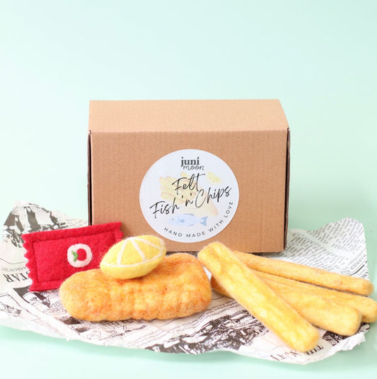 Felt Fish and Chips Boxed Set