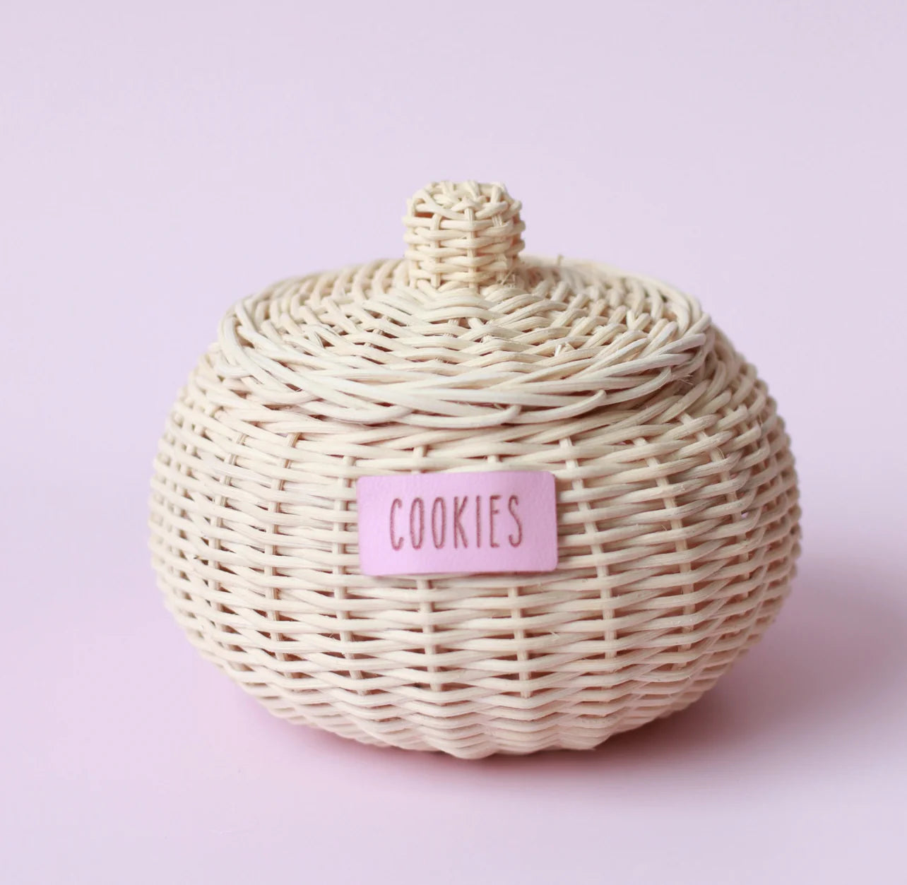 Rattan Cookie Pot