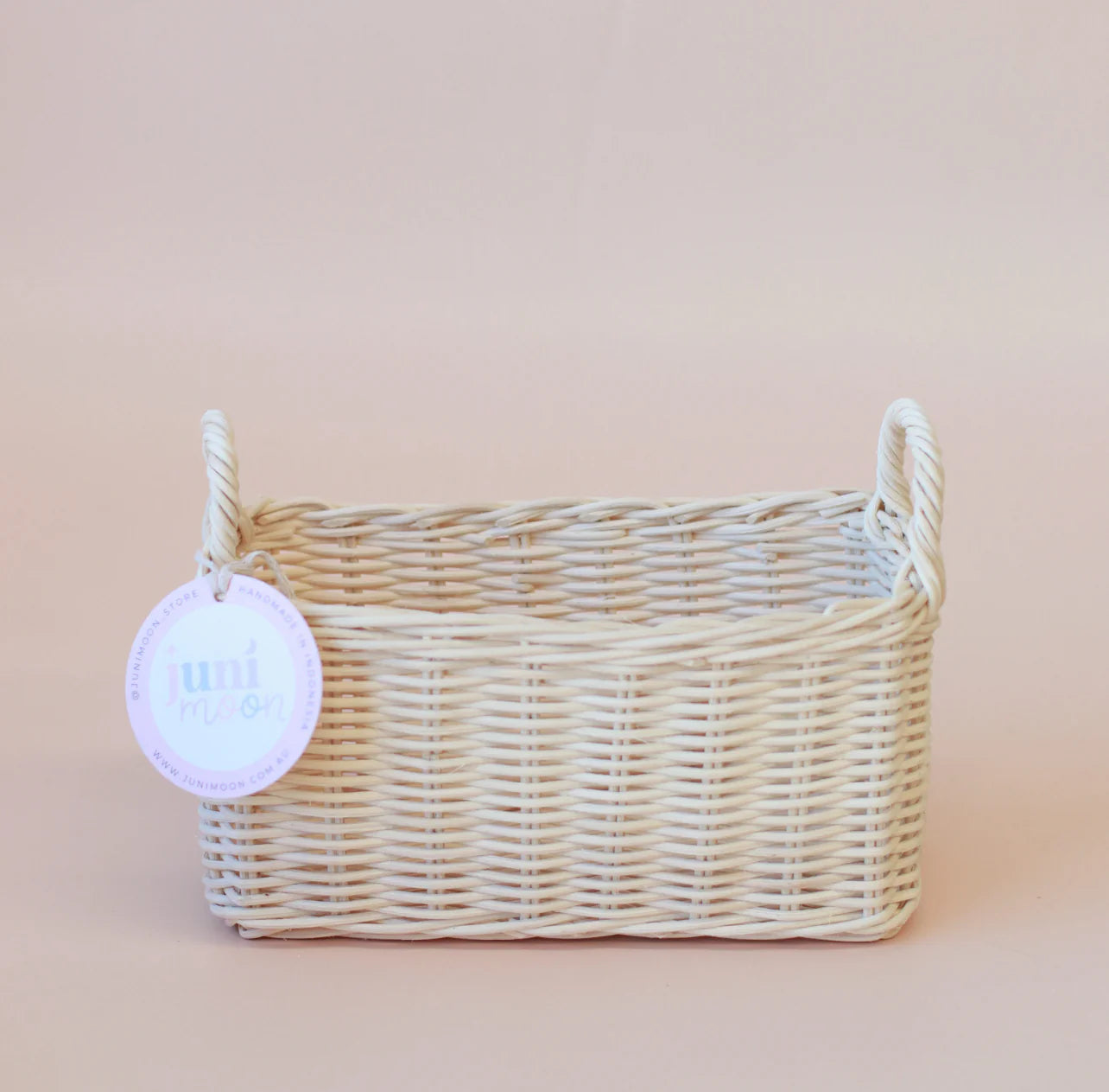 Sophia Rattan Basket with Handles
