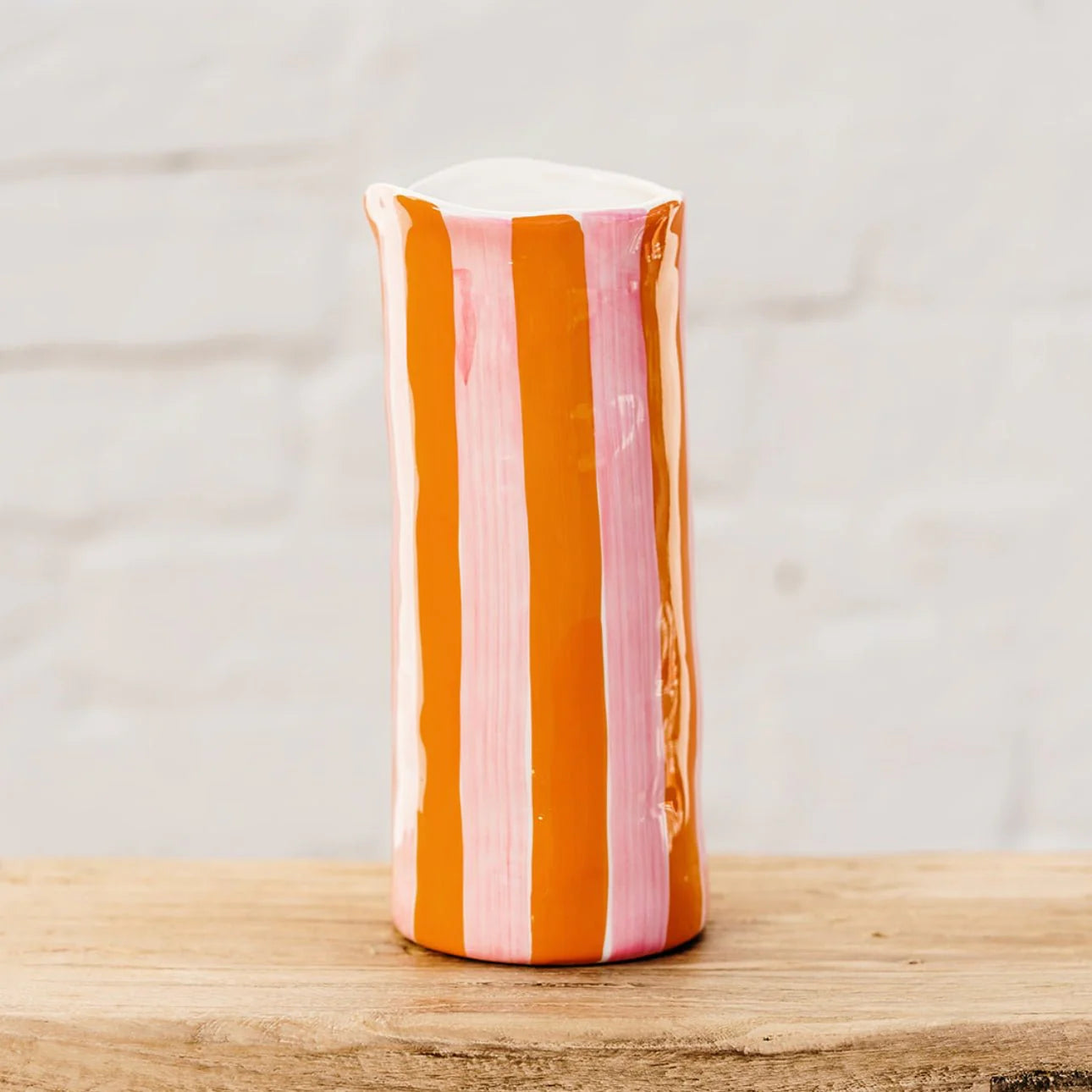 Medium Ceramic Vase ~ Stripe