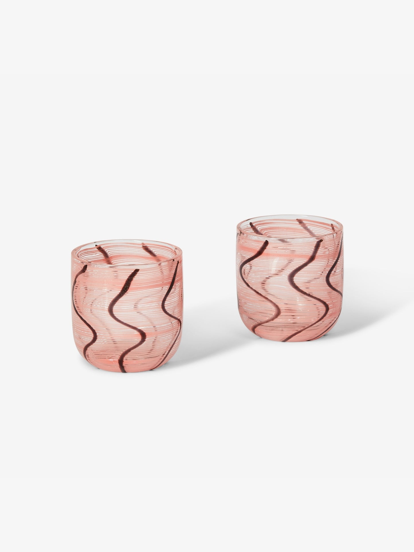 Swirl Pink Tumblers (set of 2)