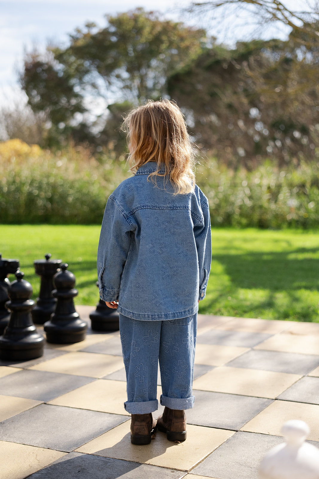 Organic Starlight Embroidery Denim Shirt