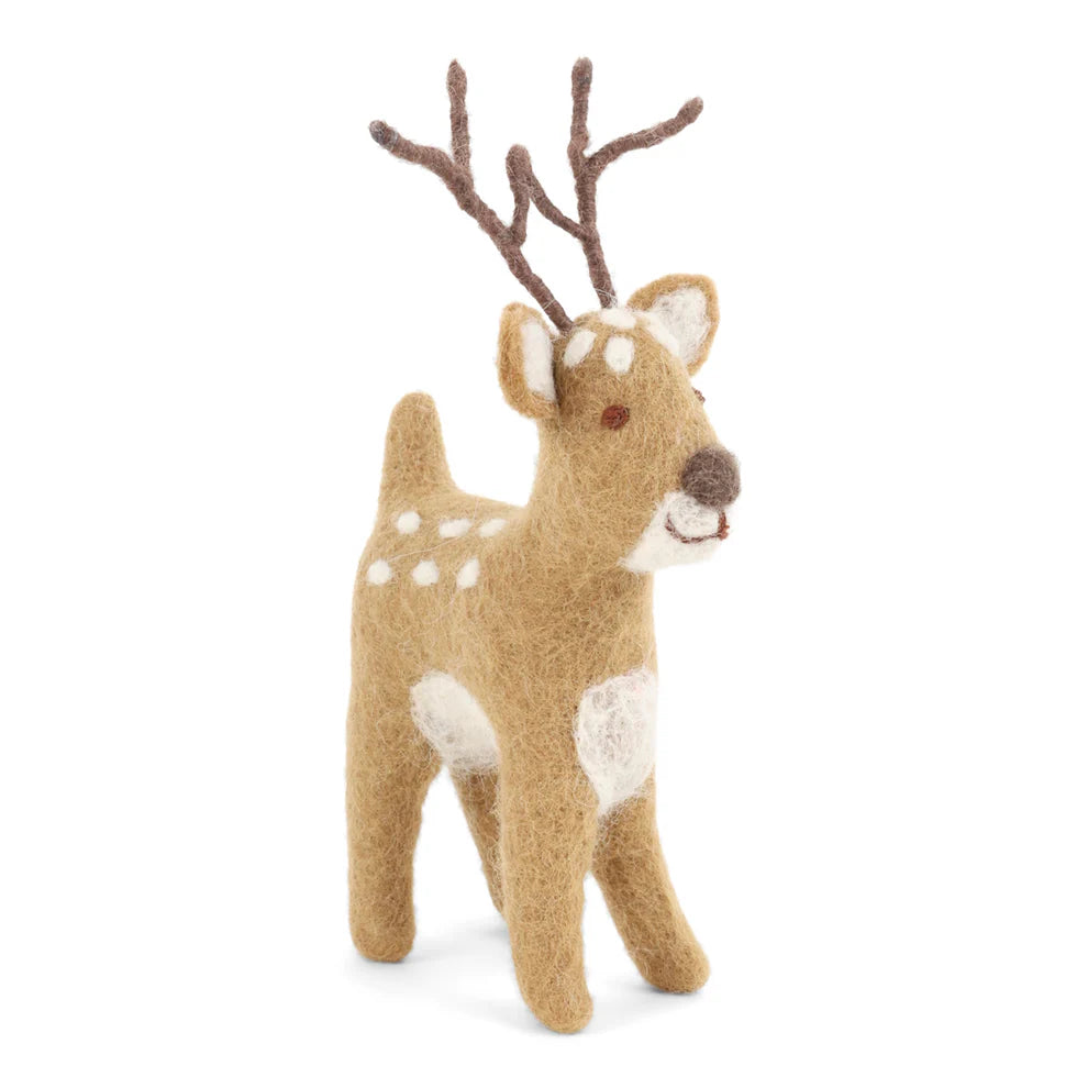 Cute Deer Brown Big Felt
